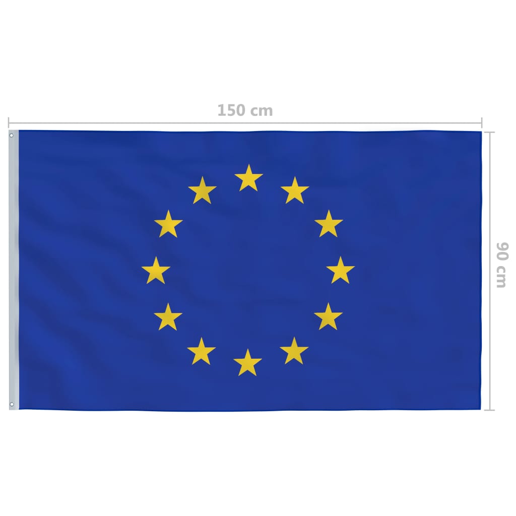 vidaXL Europaflagge 90 x 150 cm