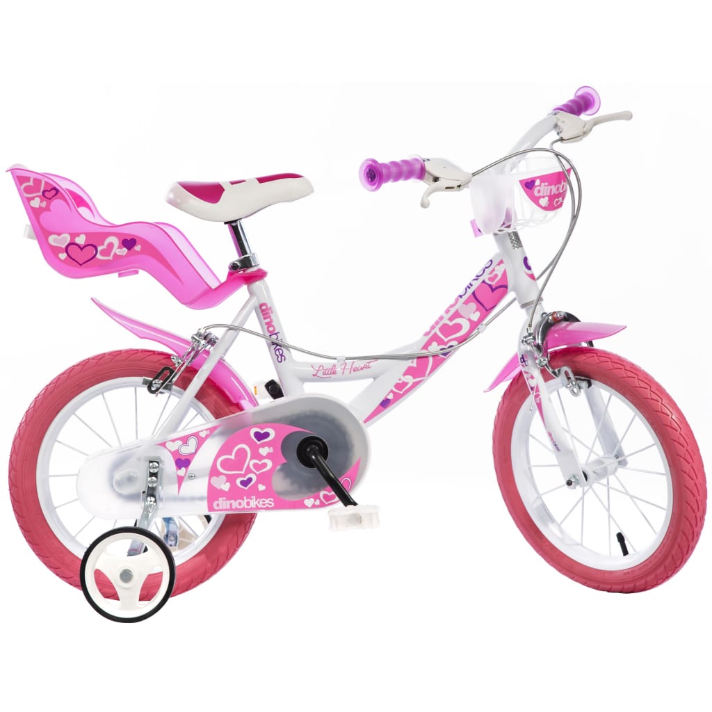 Dino Bikes Kinderfahrrad Little Heart Rosa 16" DINO356013