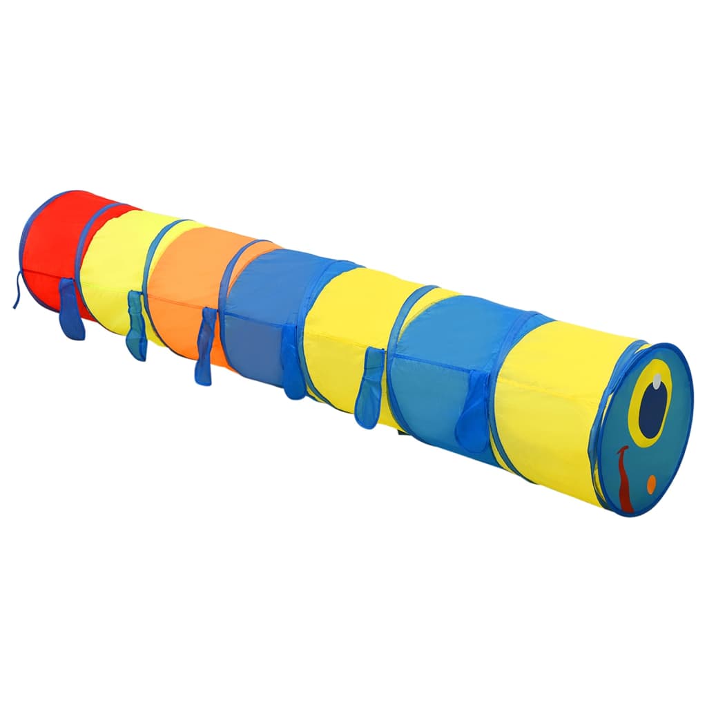 vidaXL Spieltunnel mit 250 Bällen Mehrfarbig 245 cm Polyester