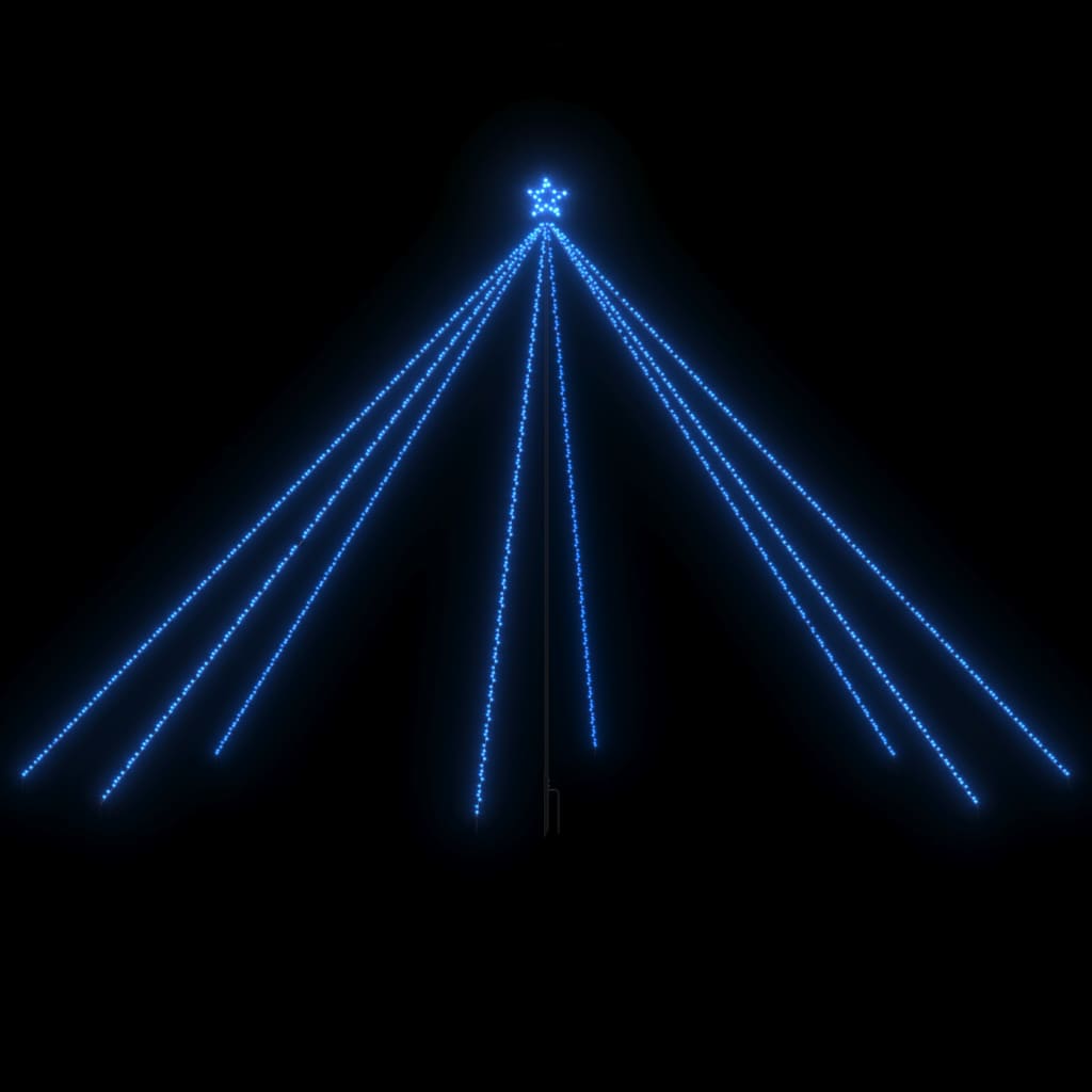 vidaXL Weihnachtsbaum-Lichterketten Indoor Outdoor 800 LEDs Blau 5 m