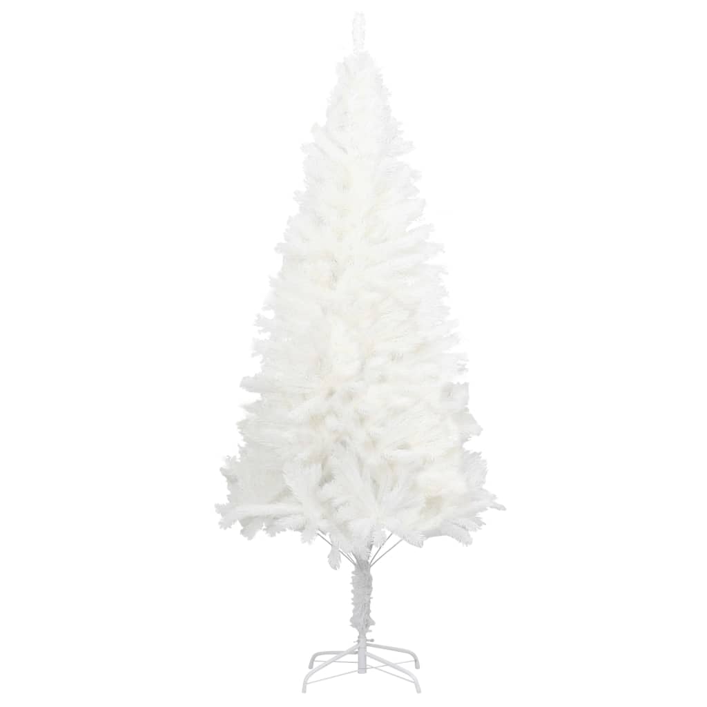 vidaXL Künstlicher Weihnachtsbaum mit Beleuchtung Weiß 120 cm